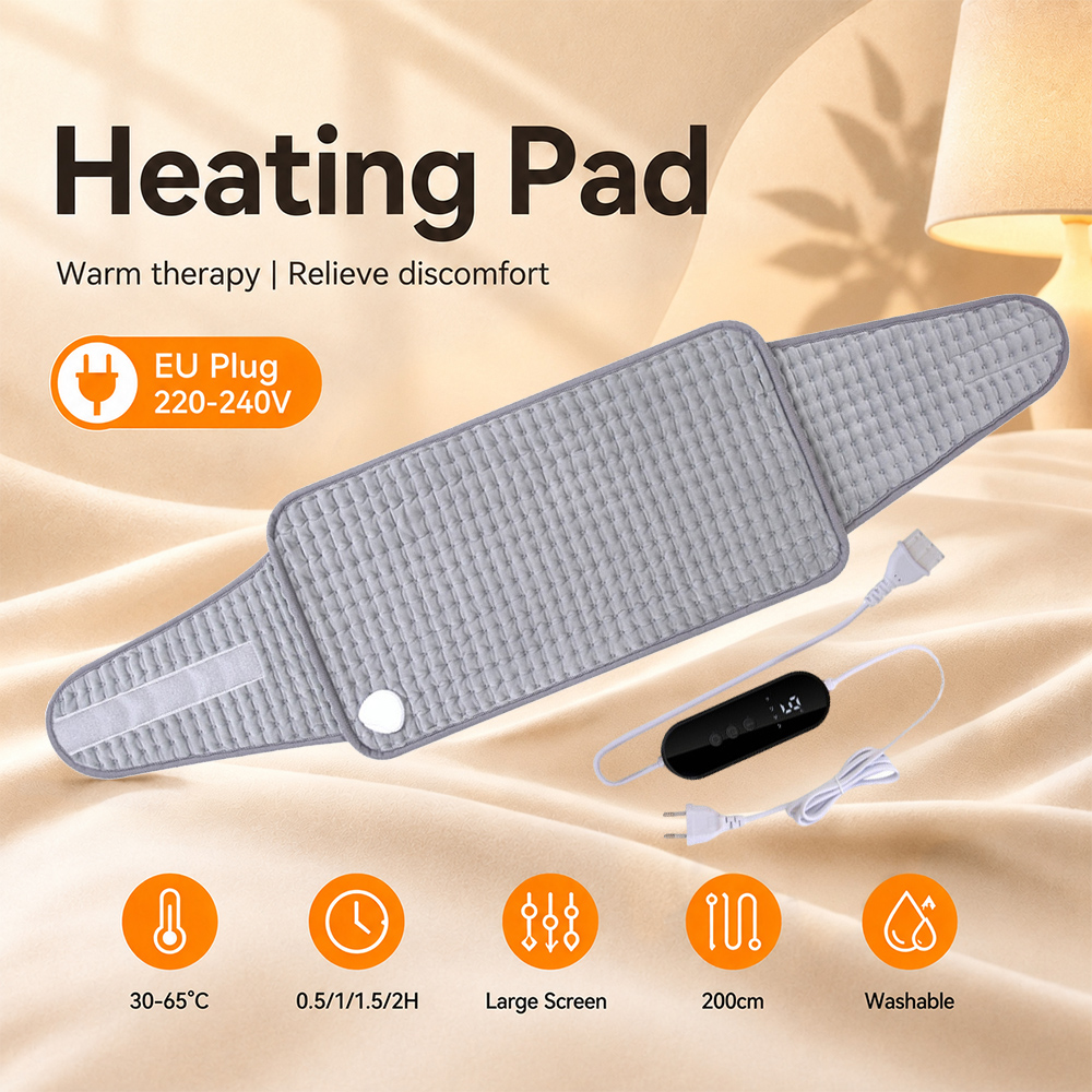 Home Office Of Microsoft - Electric Heating Pad Soft Micro‑Plush 220‑240V
