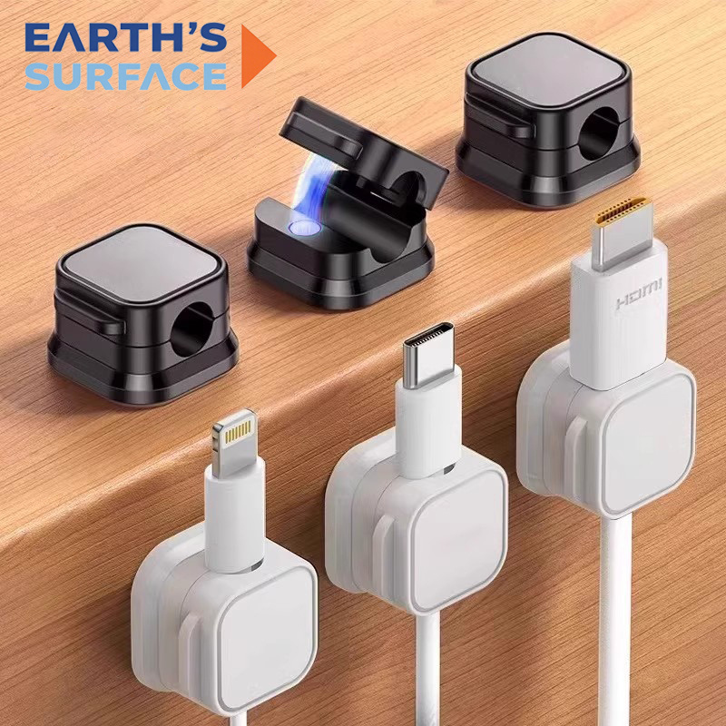 Home Office Jobs - Magnetic Cable Clip Winder Holder Adhesive