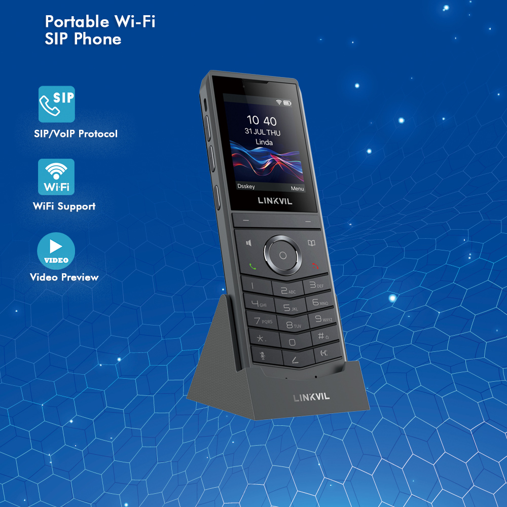 Home Office Call Center - LINKVIL Wireless WiFi SIP VoIP Handheld