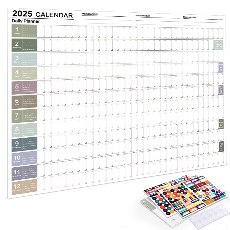 Home Office Wallpaper - 2026 2025 Wall Calendar Full Year