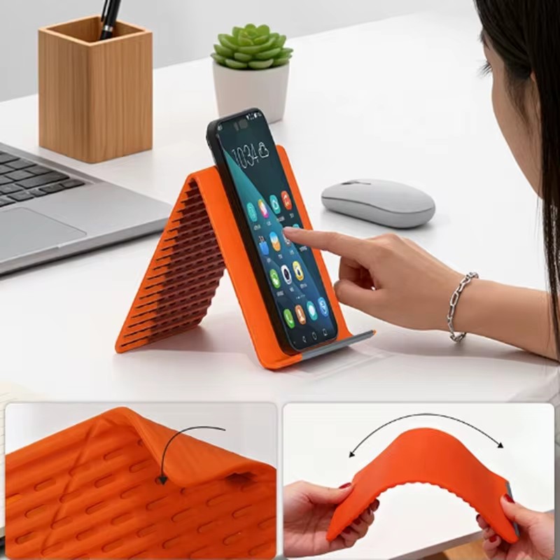 Home Office Jobs - Flexible Foldable Silicone Phone Holder Portable