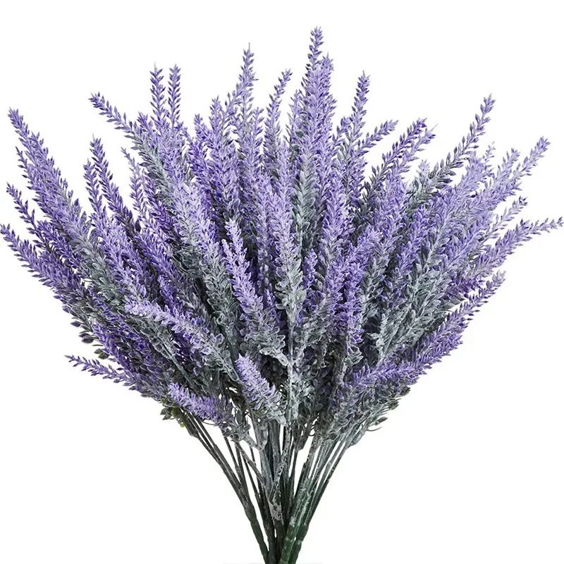 Home Office Word - 1 Bundle Purple Artificial Lavender Flowers