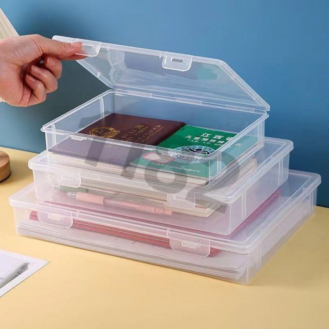 Home Office Jobs - Stackable Clear A4 Document Storage Box