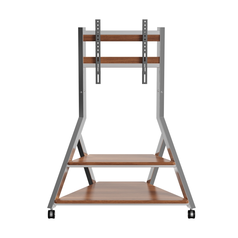 Home Office Pro - Movable Stainless Steel TV Floor Stand