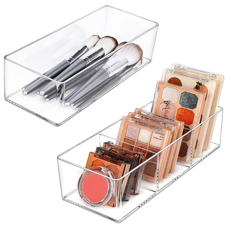 Home Office Desk With Drawers - Acrylic Cosmetics Storage Box for Lipstick