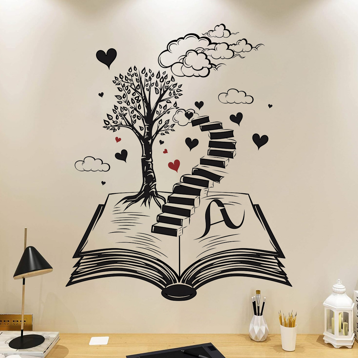 Wall Stickers for Living Room  - Home Office Wallpaper ulasan dan harga