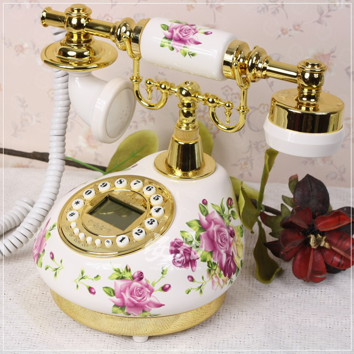 Corded Telephone Retro Landlin - Home Office Call Center ulasan dan harga