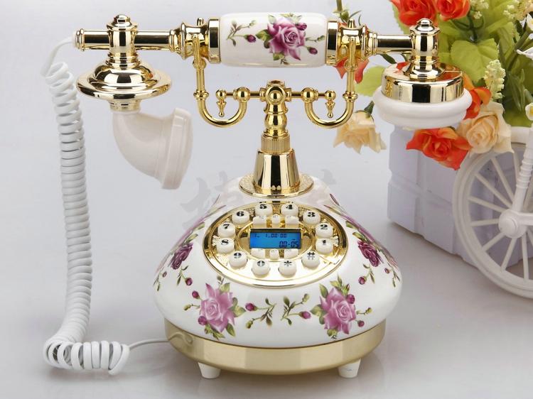 Corded Telephone Retro Landlin - Home Office Call Center ulasan dan harga