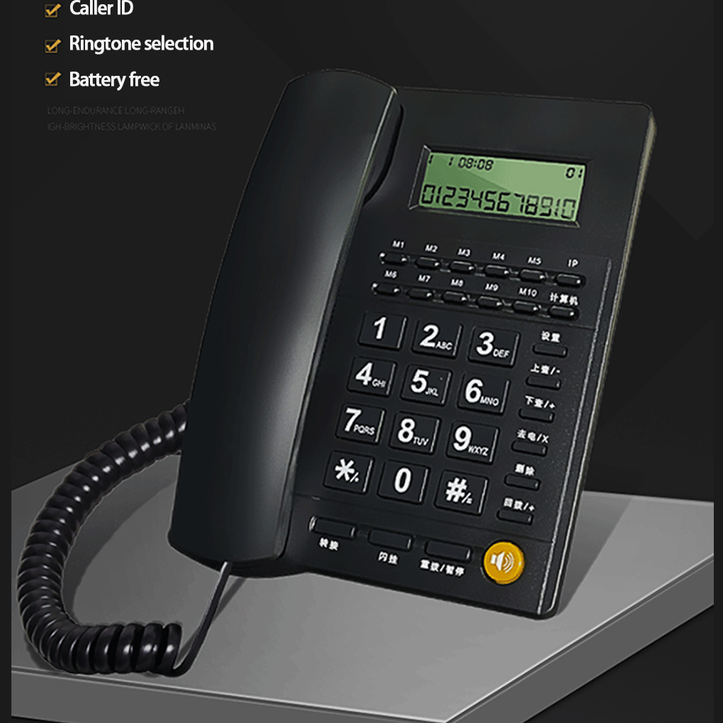 New Landline Telephone Desktop - Home Office Call Center ulasan dan harga
