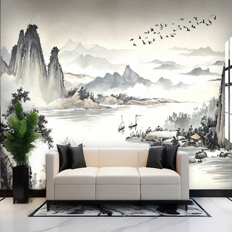 Custom Wallpaper New Chinese S - Home Office Wallpaper ulasan dan harga