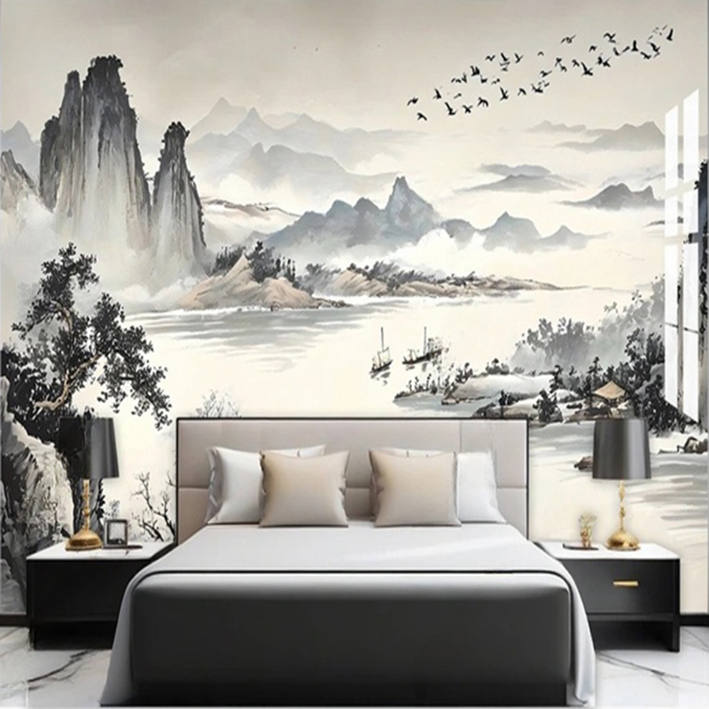 Custom Wallpaper New Chinese S - Home Office Wallpaper ulasan dan harga