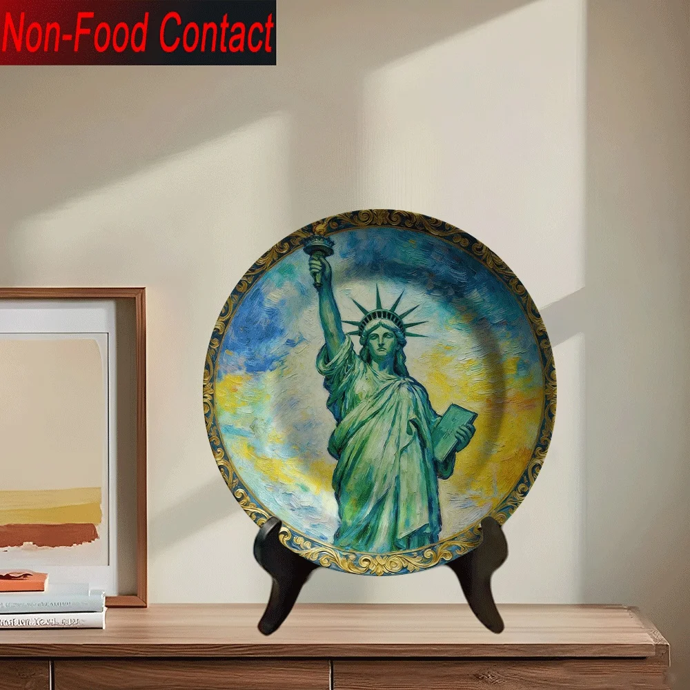 1pc Statue of Liberty Ceramic  - Home Office Contact ulasan dan harga