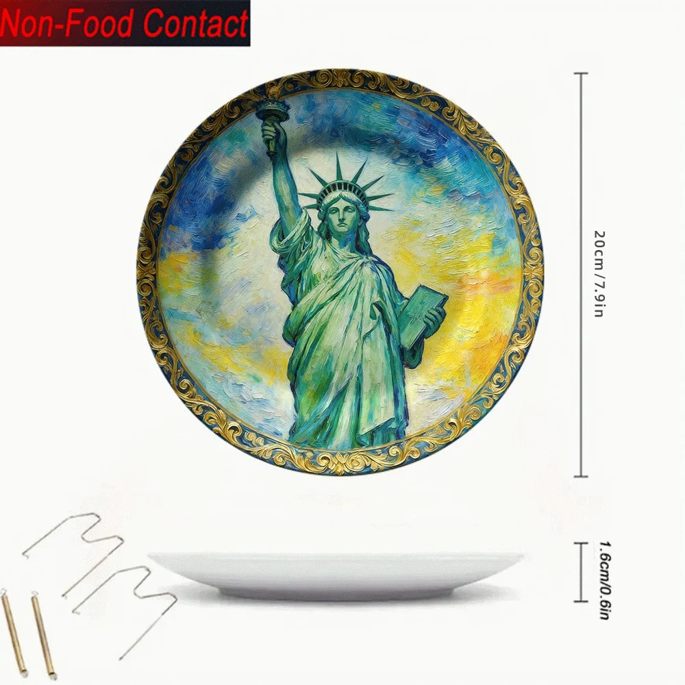 1pc Statue of Liberty Ceramic  - Home Office Contact ulasan dan harga