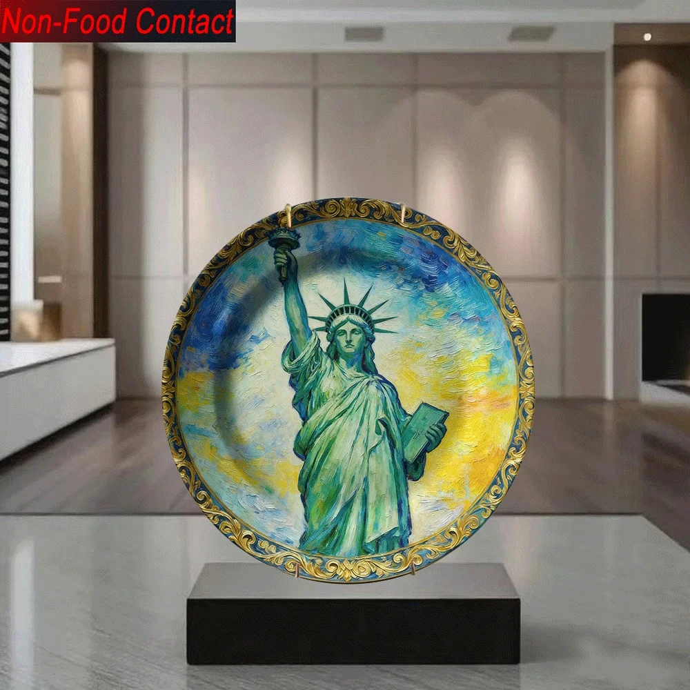 1pc Statue of Liberty Ceramic  - Home Office Contact ulasan dan harga