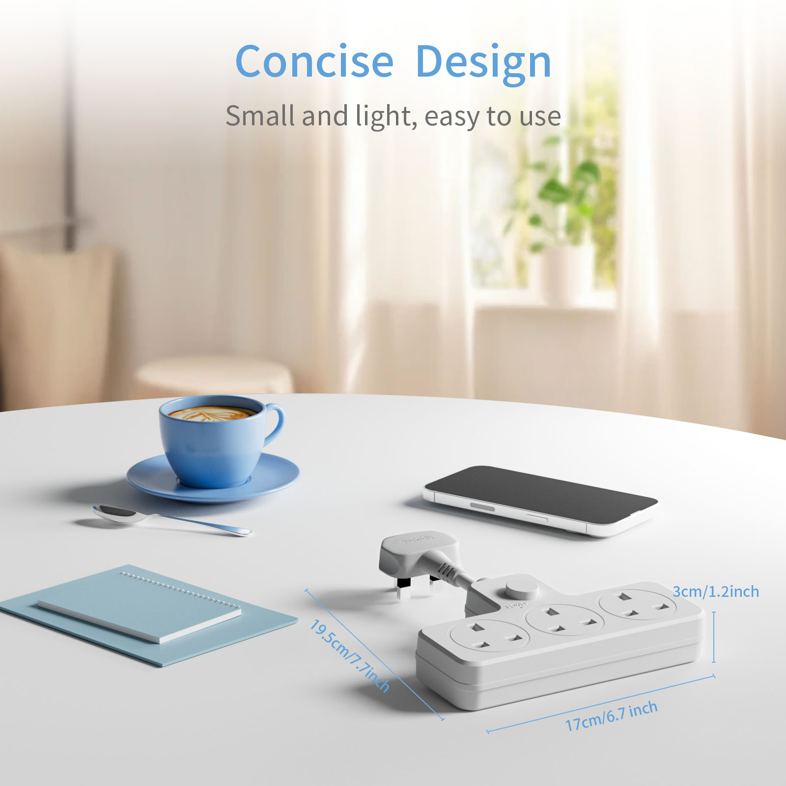 UK Power Plug Wall Outlet 13A  - Power Strip Desk ulasan dan harga