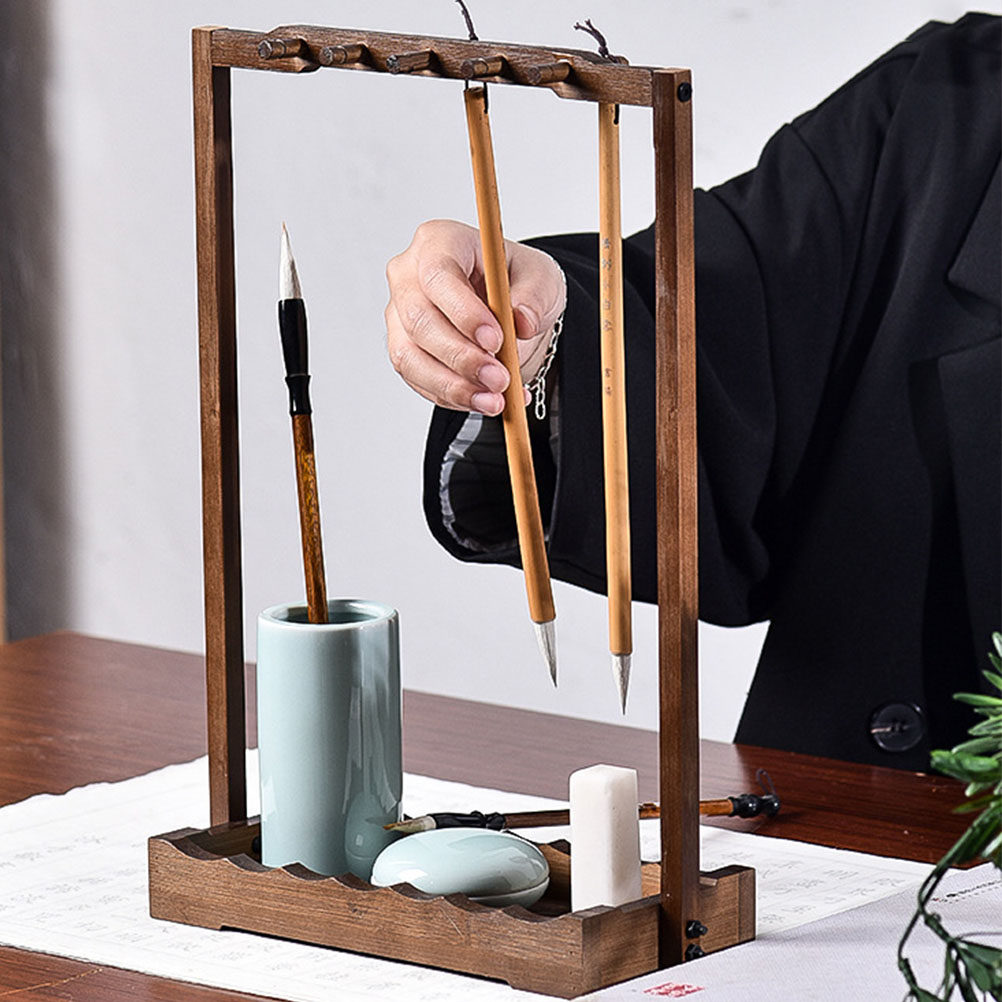 1Pcs High-Quality Bamboo Brush - Desktop Organizer Bamboo ulasan dan harga