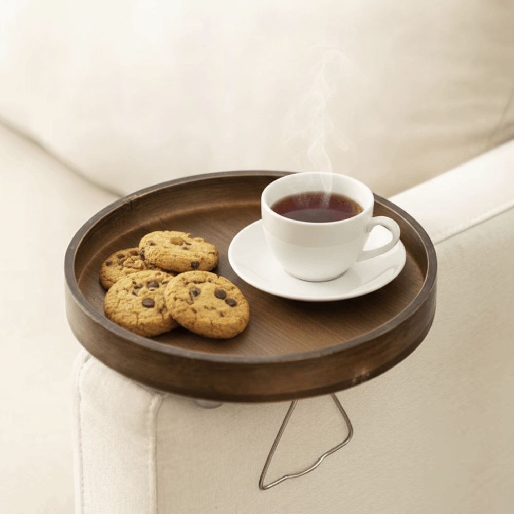 Durable Folding Clip Sofa Armr - Desktop Organizer Bamboo ulasan dan harga