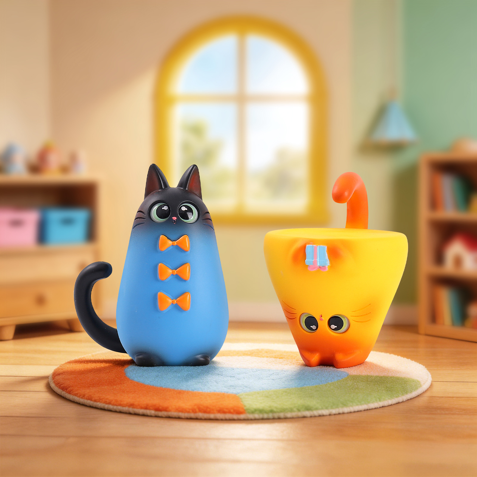 Blind Box Cat Figurine Resin C - Home Office Jobs ulasan dan harga