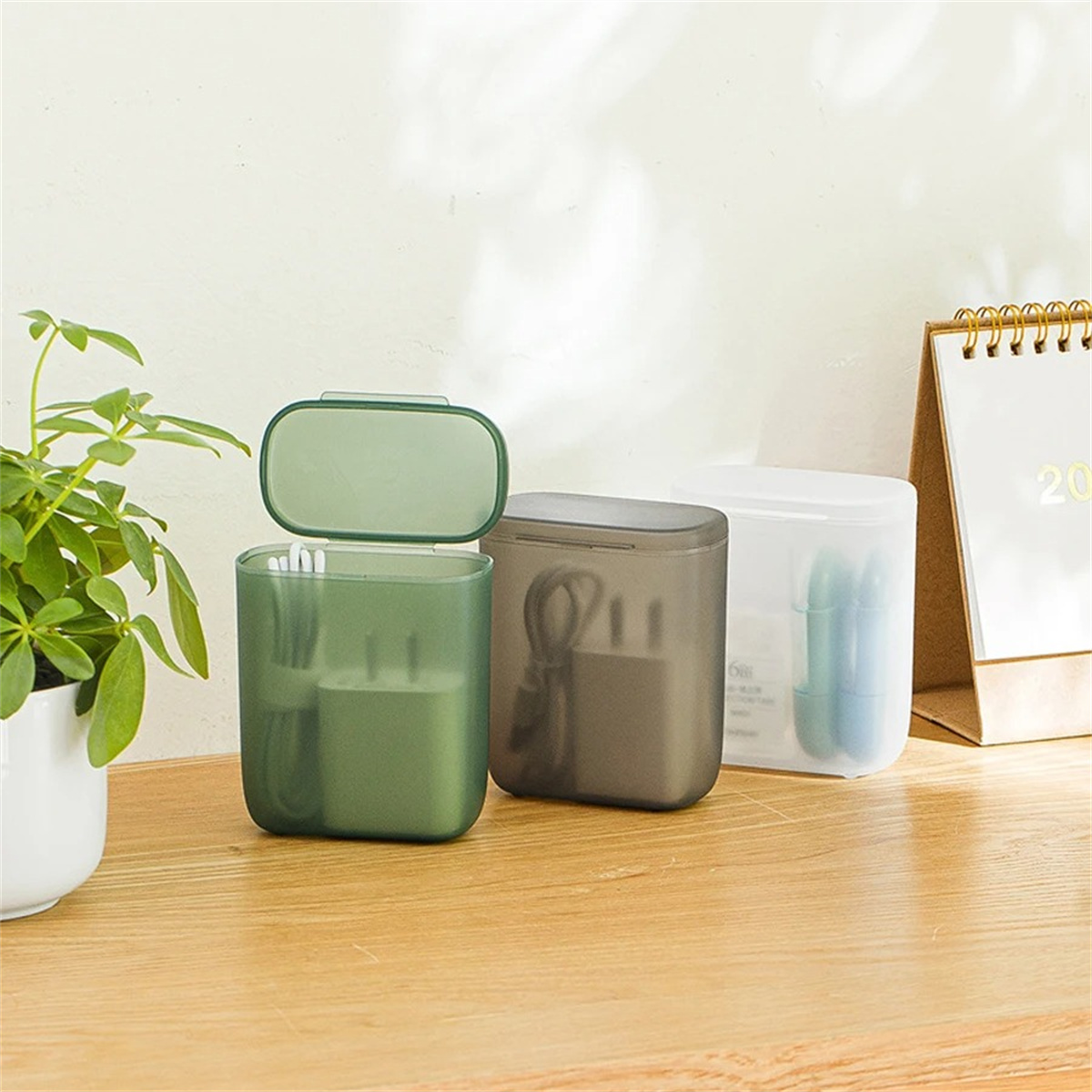 Desktop Data Cable Storage Box - Home Office Call Center ulasan dan harga