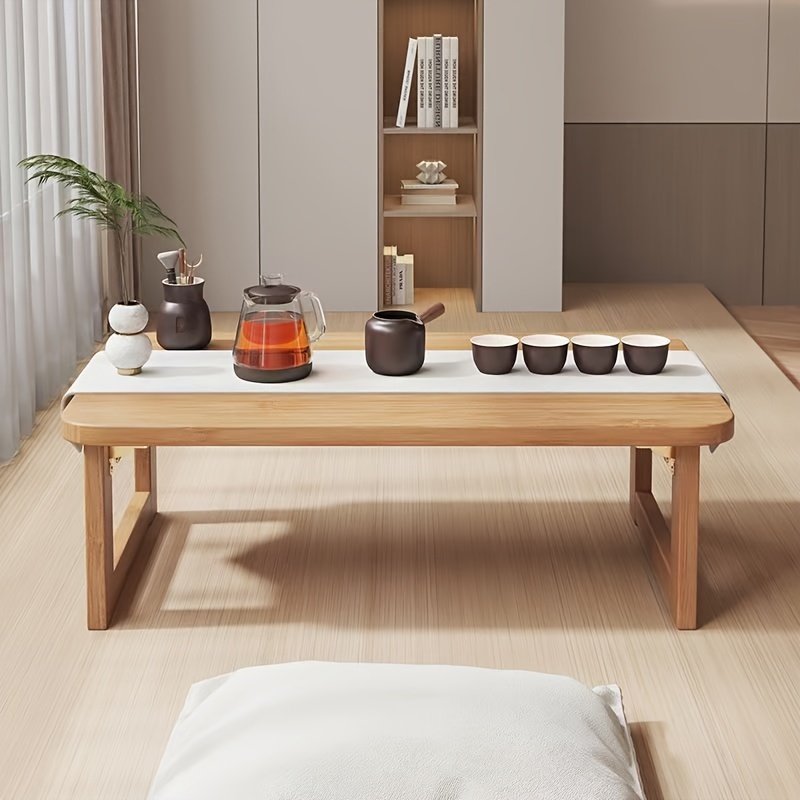 Foldable Portable Side Table B - Desktop Organizer Bamboo ulasan dan harga