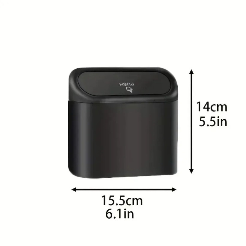 New Car Trash Can (with Lid) 3 - Home Office Call Center ulasan dan harga