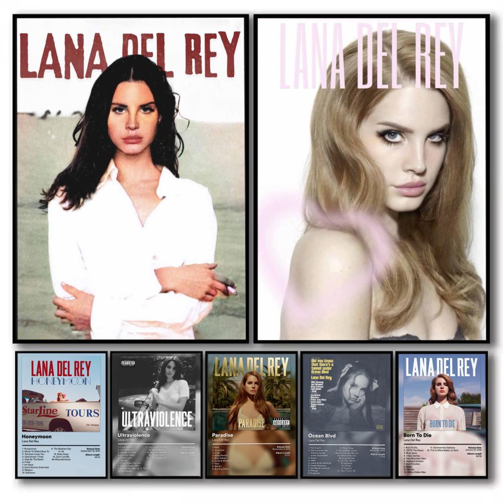 Singer L-Lana Del Rey Poster M - Home Office Wallpaper ulasan dan harga