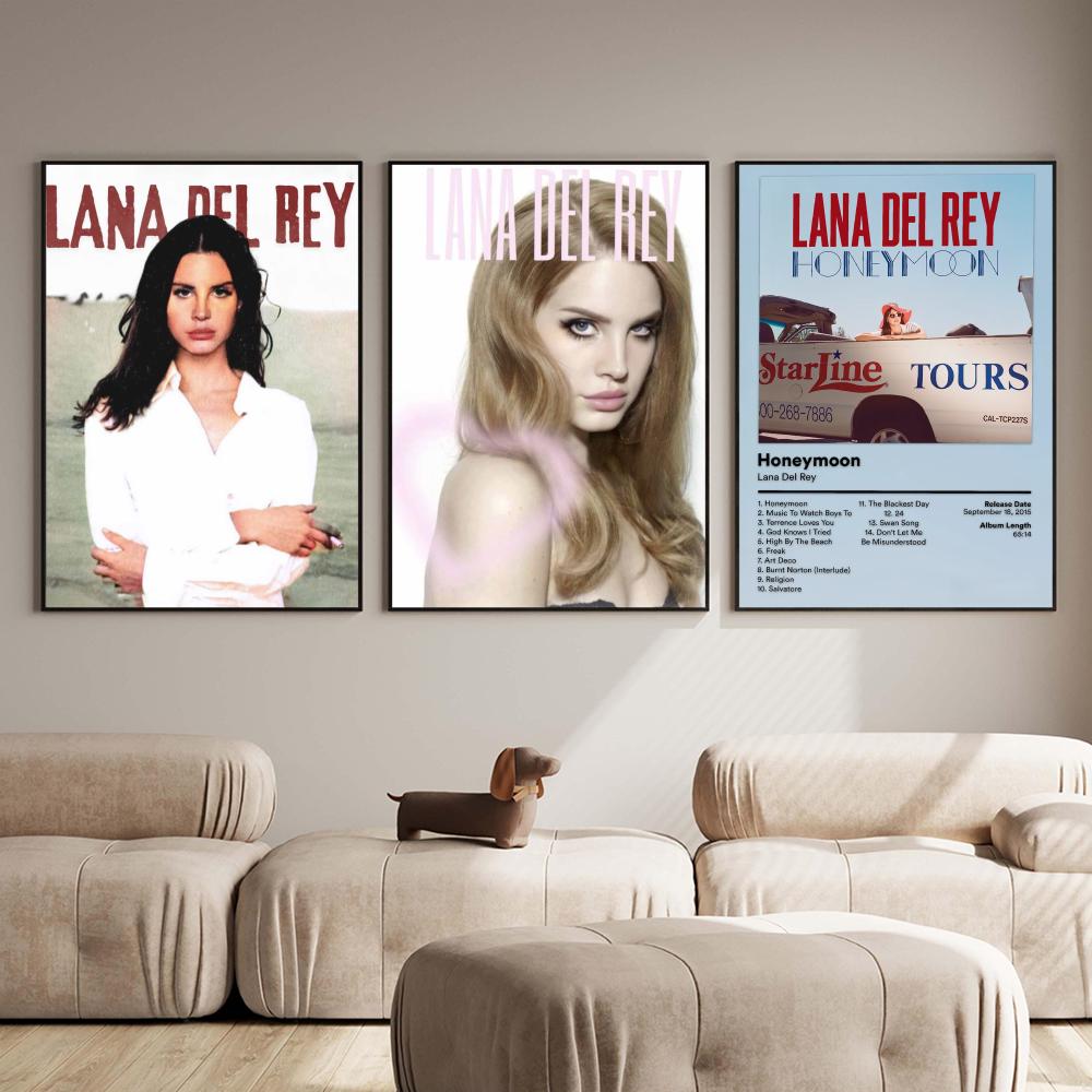 Singer L-Lana Del Rey Poster M - Home Office Wallpaper ulasan dan harga