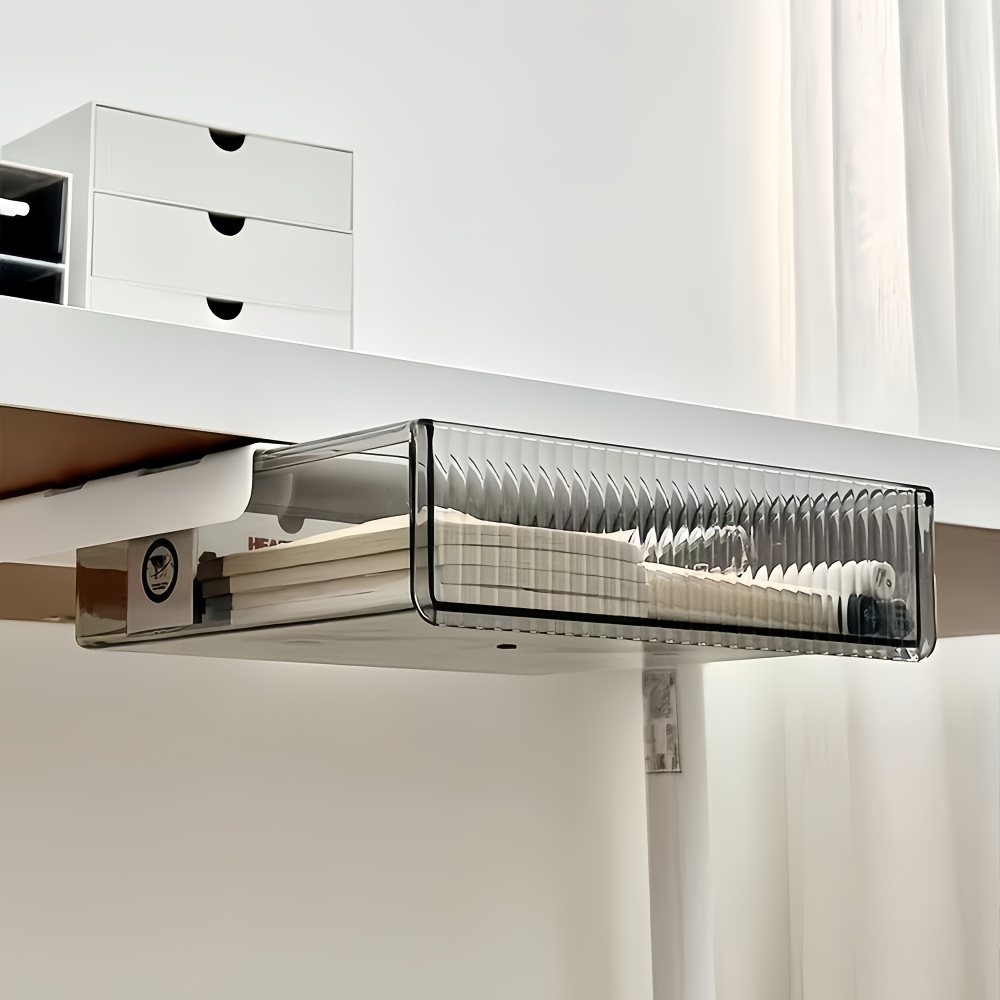 1pc Under Desk Clear Drawer Or - Home Office Desk With Drawers ulasan dan harga