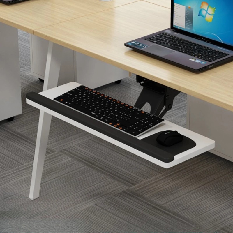 Keyboard Tray Under Desk Slidi - Home Office Desk With Drawers ulasan dan harga