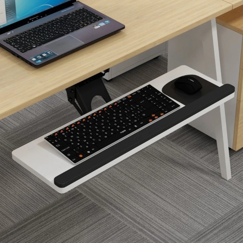 Keyboard Tray Under Desk Slidi - Home Office Desk With Drawers ulasan dan harga