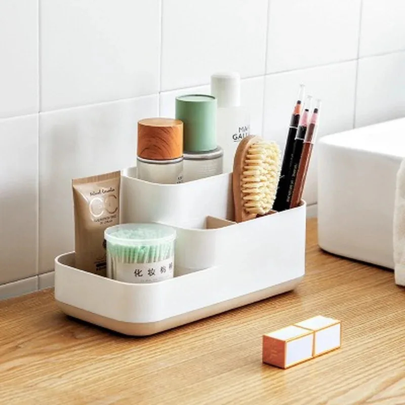 All-in-One Makeup Storage Box  - Home Office Desk With Drawers ulasan dan harga
