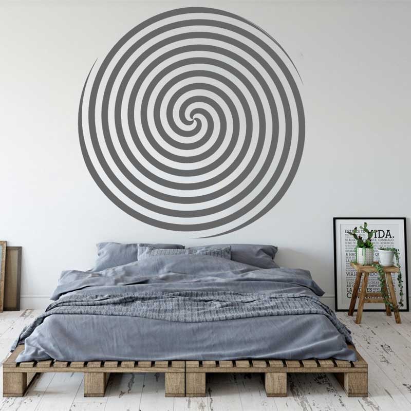 Circle Design Spiral Vision Wa - Home Office Wallpaper ulasan dan harga