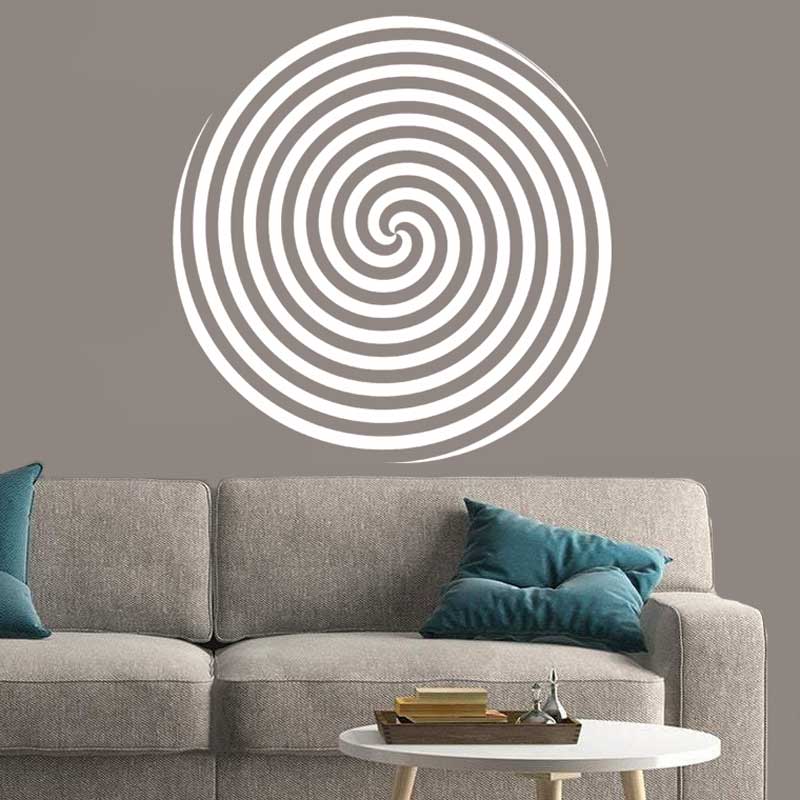 Circle Design Spiral Vision Wa - Home Office Wallpaper ulasan dan harga