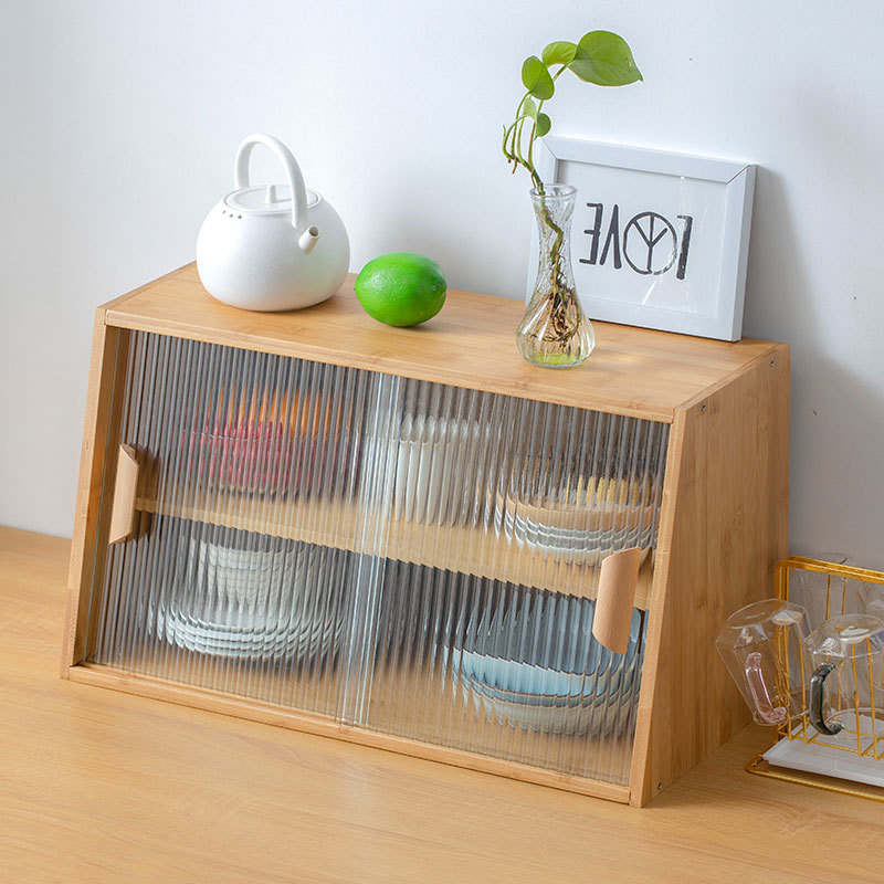 Japanese Style Solid Wood Kitc - Desktop Organizer Bamboo ulasan dan harga