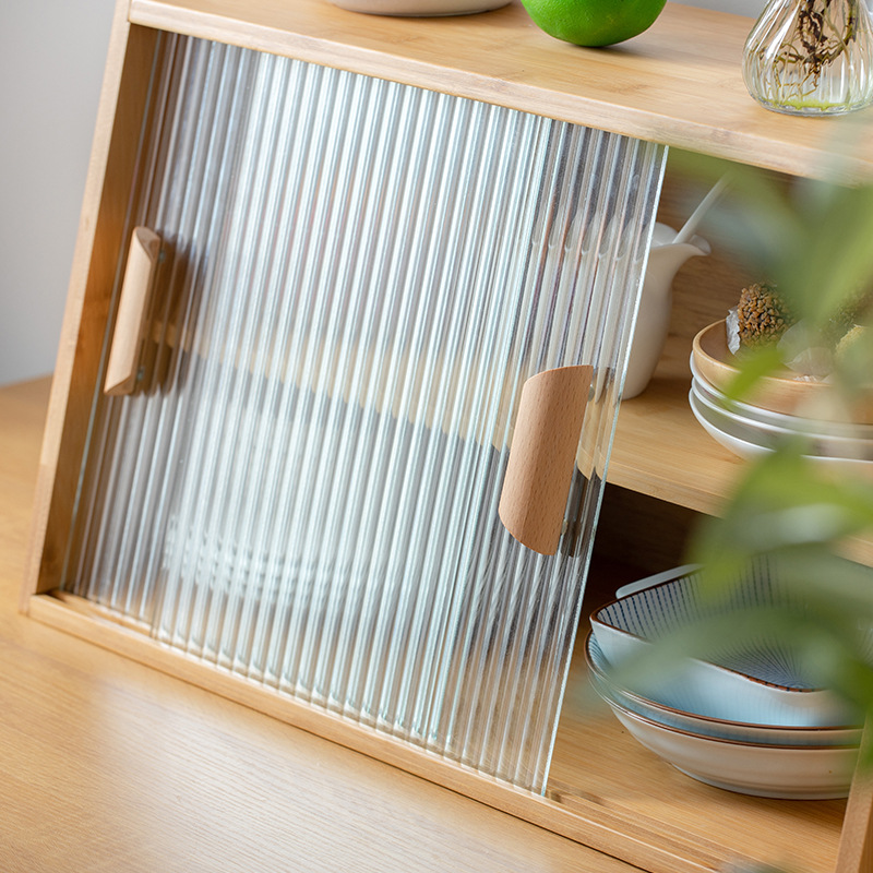 Japanese Style Solid Wood Kitc - Desktop Organizer Bamboo ulasan dan harga