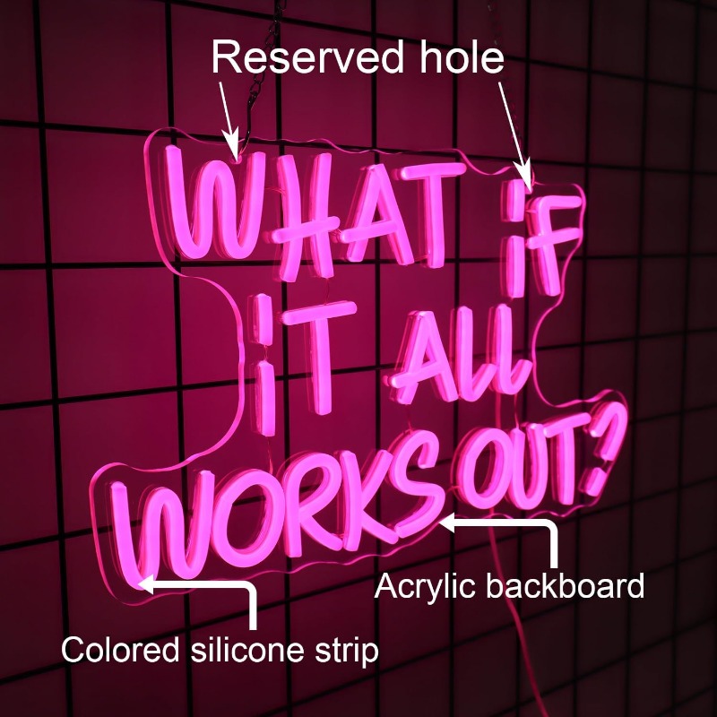 What If It All Works Out Neon  - Home Office What Is It ulasan dan harga