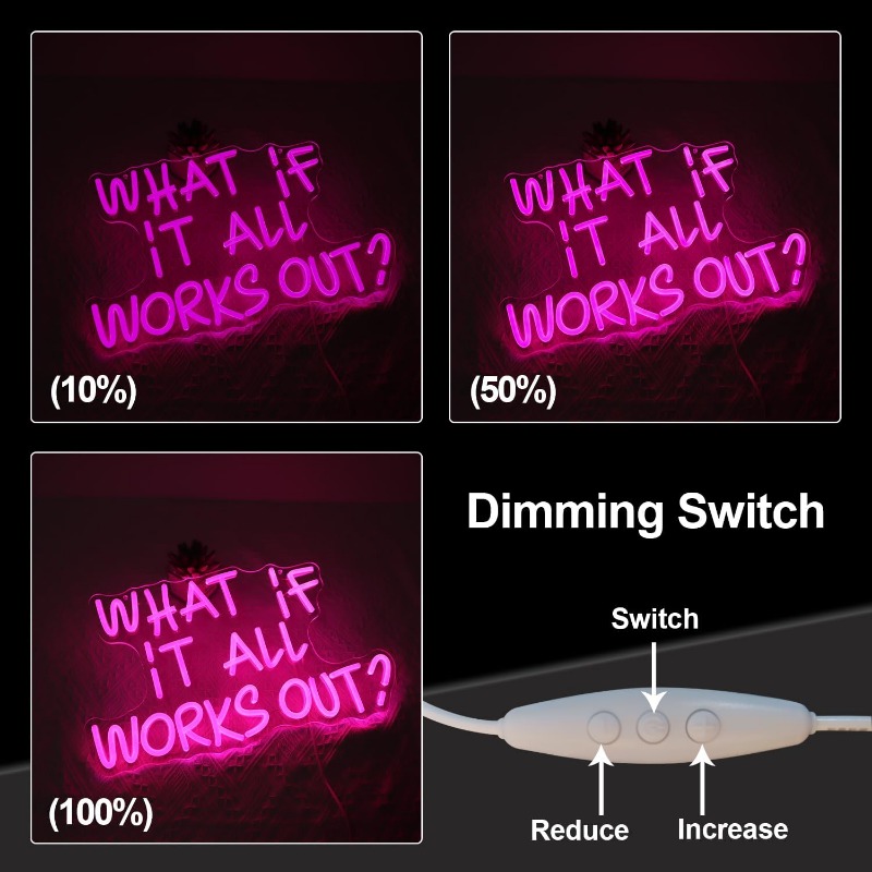 What If It All Works Out Neon  - Home Office What Is It ulasan dan harga