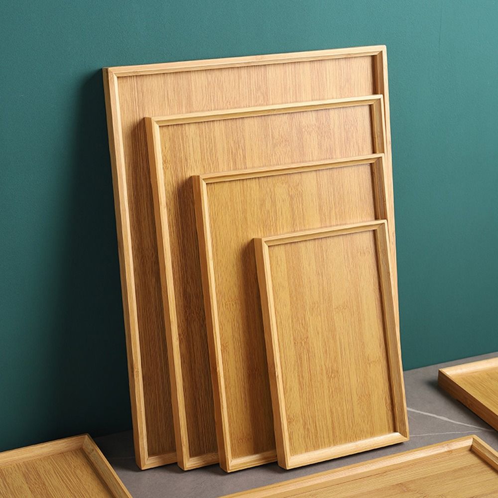 Decorate Tray Natural Bamboo B - Desktop Organizer Bamboo ulasan dan harga