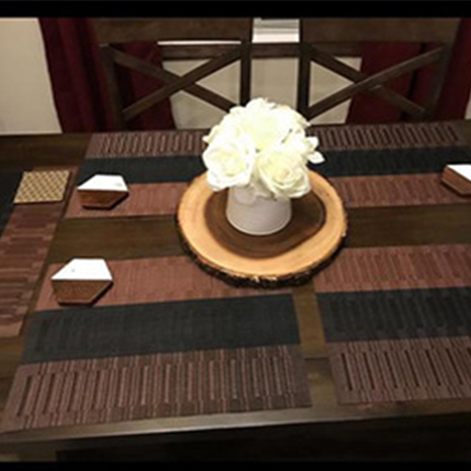 Placemats for Dining Table PVC - Desktop Organizer Bamboo ulasan dan harga