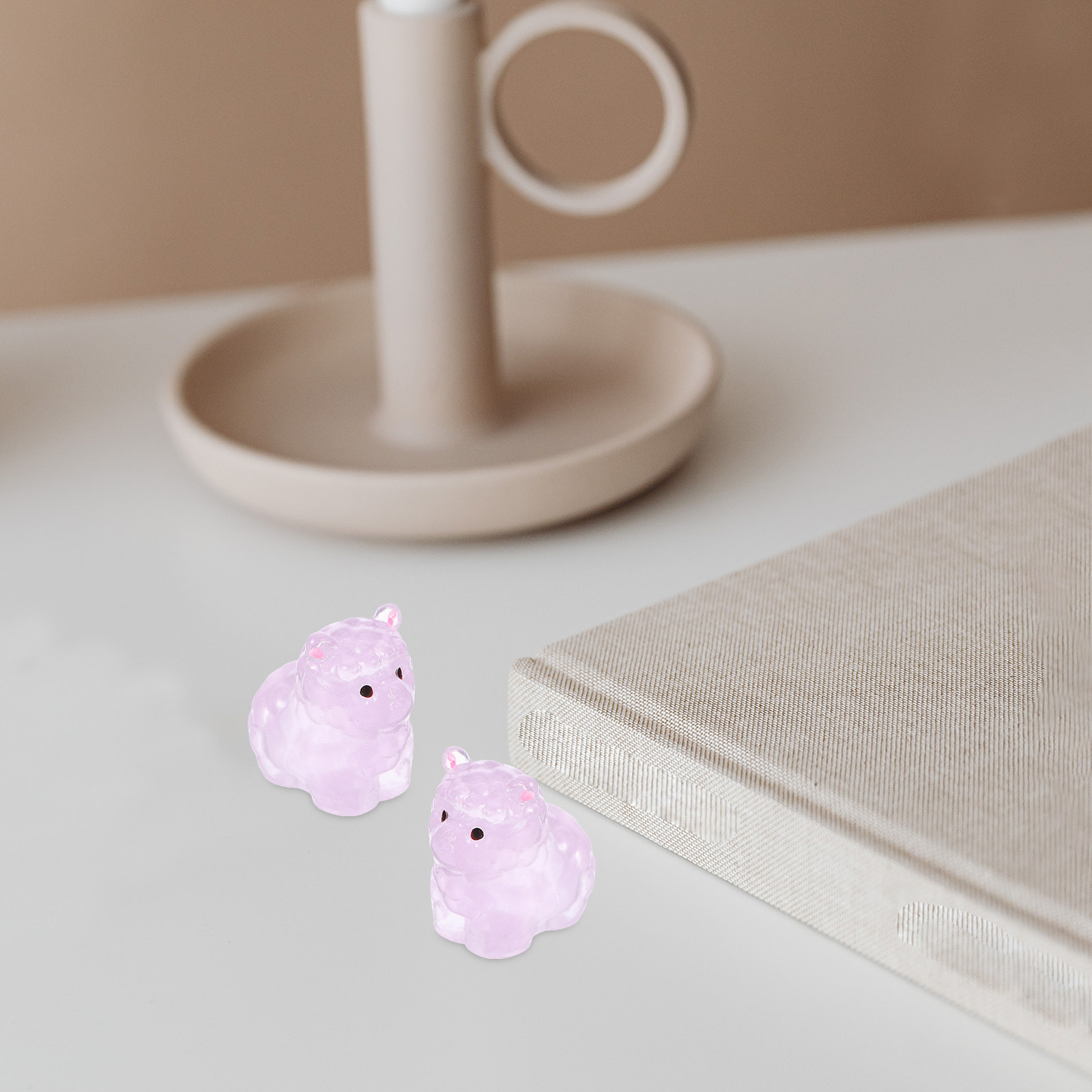 12Pcs Mini Resin Alpaca Figuri - Home Office Of Microsoft ulasan dan harga