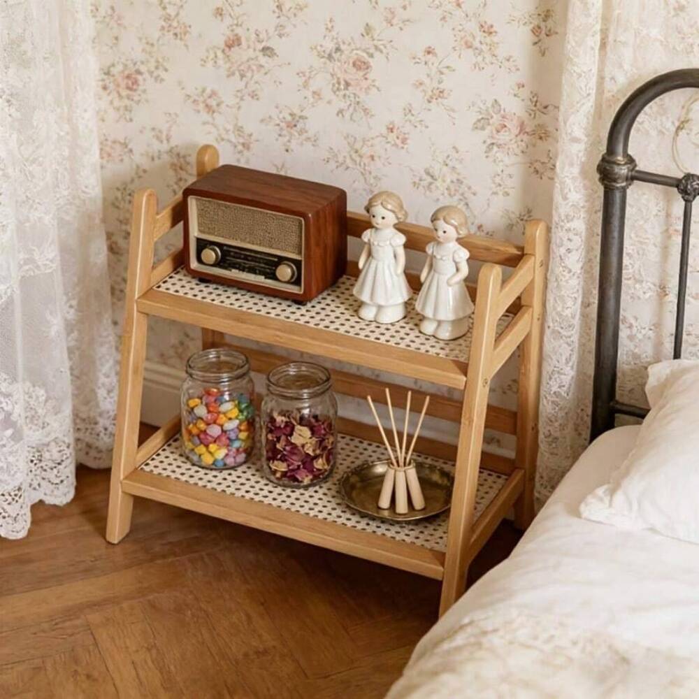 2-Tier Bamboo Countertop Stora - Desktop Organizer Bamboo ulasan dan harga