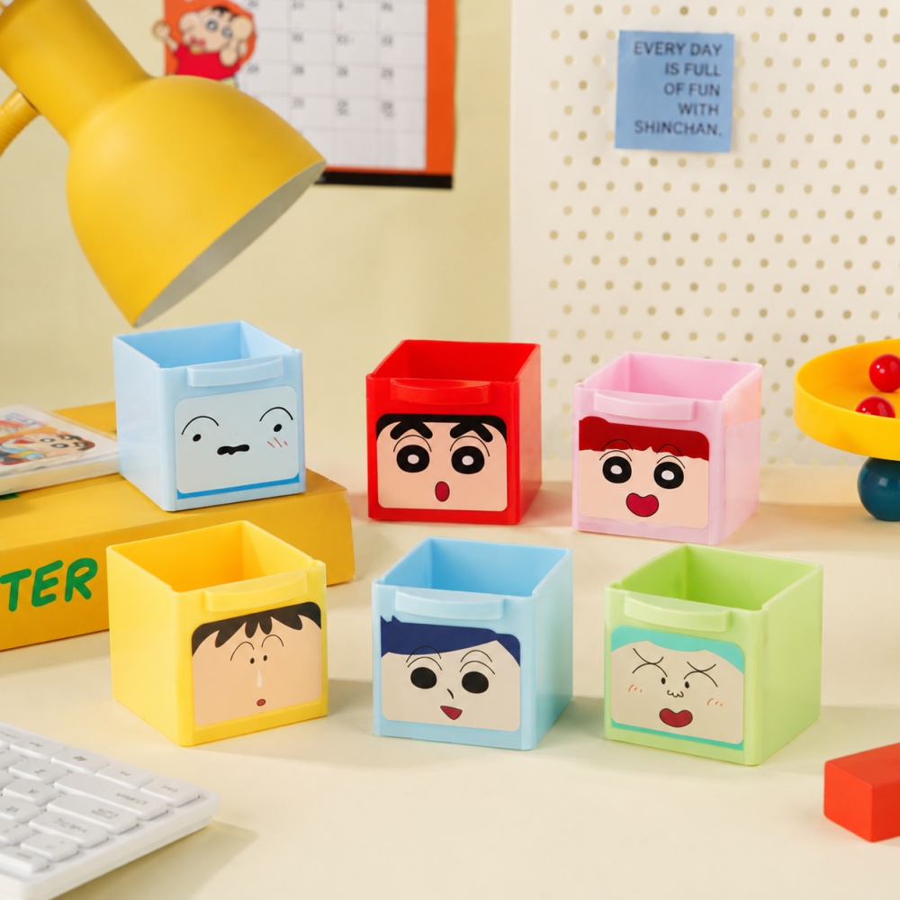 Genuine Crayon Shin-chan 6 Gri - Home Office Desk With Drawers ulasan dan harga