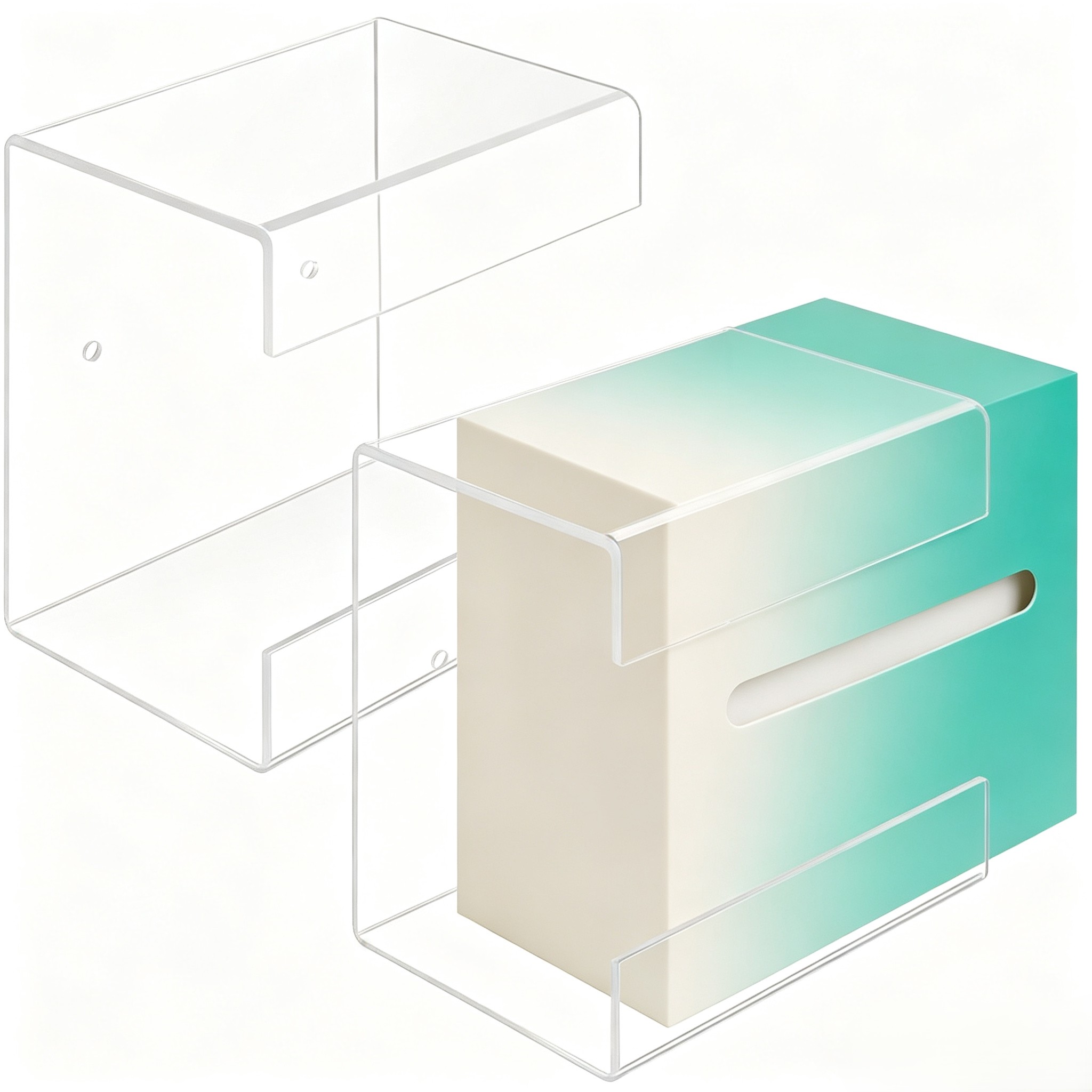 Clear Wall Mount Wipe Dispense - Home Office Wallpaper ulasan dan harga