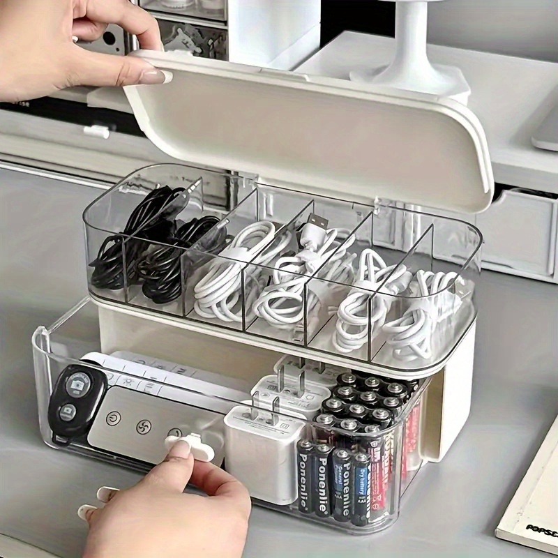 Double Layer Transparent Deskt - Home Office Jobs ulasan dan harga