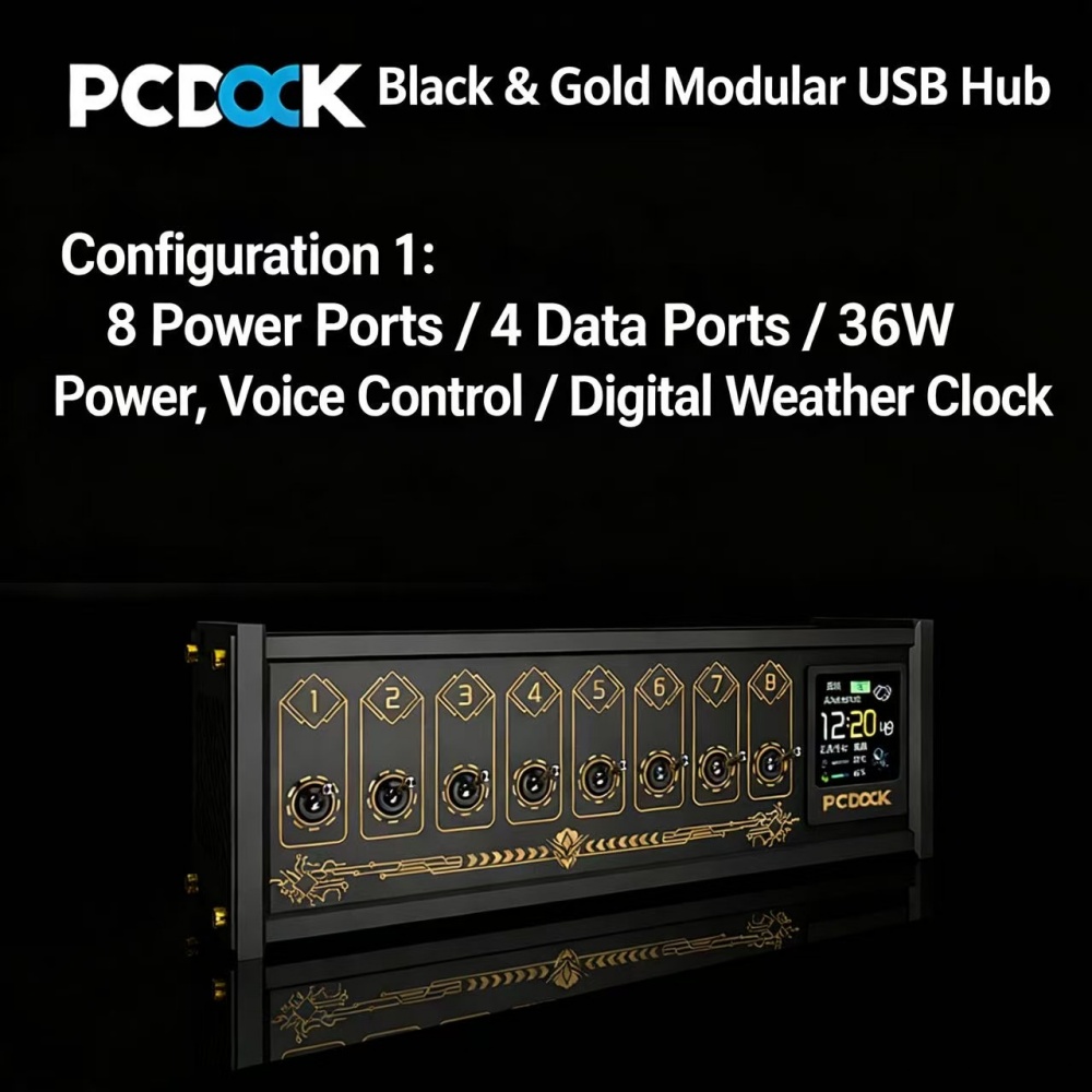 PCDOCK Block USB Desktop Power - Power Strip Desk ulasan dan harga