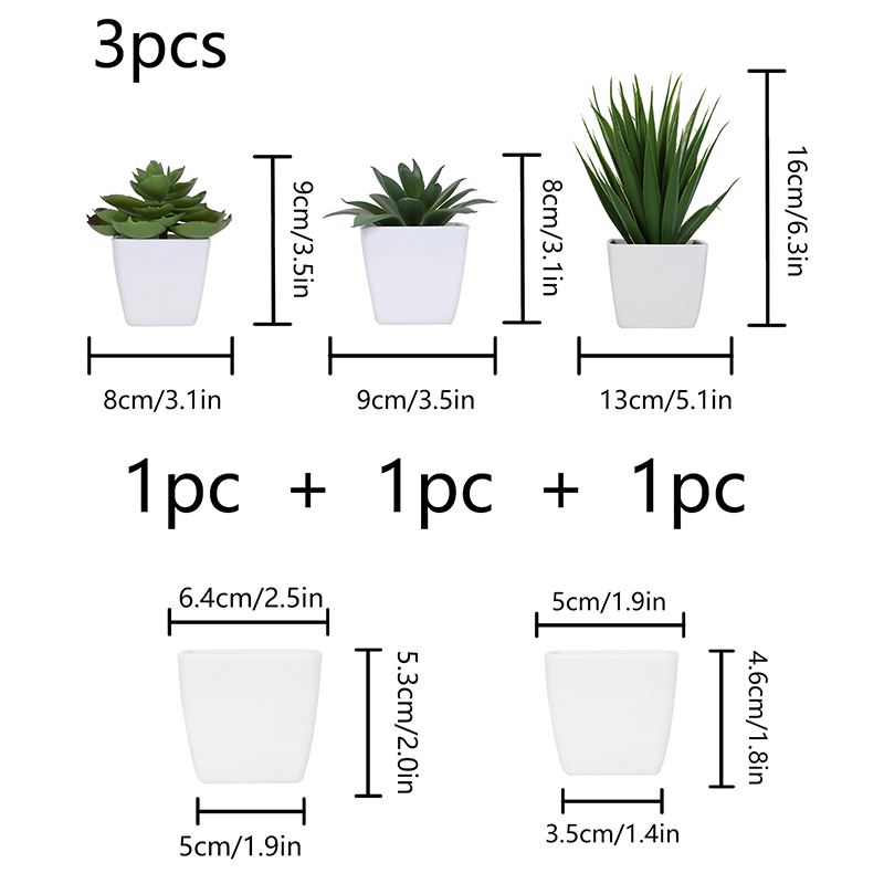 3PCS Artificial Evergreen Plan - Home Office Word ulasan dan harga