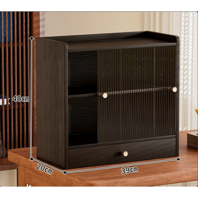 Bamboo Kitchen Countertop Stor - Desktop Organizer Bamboo ulasan dan harga