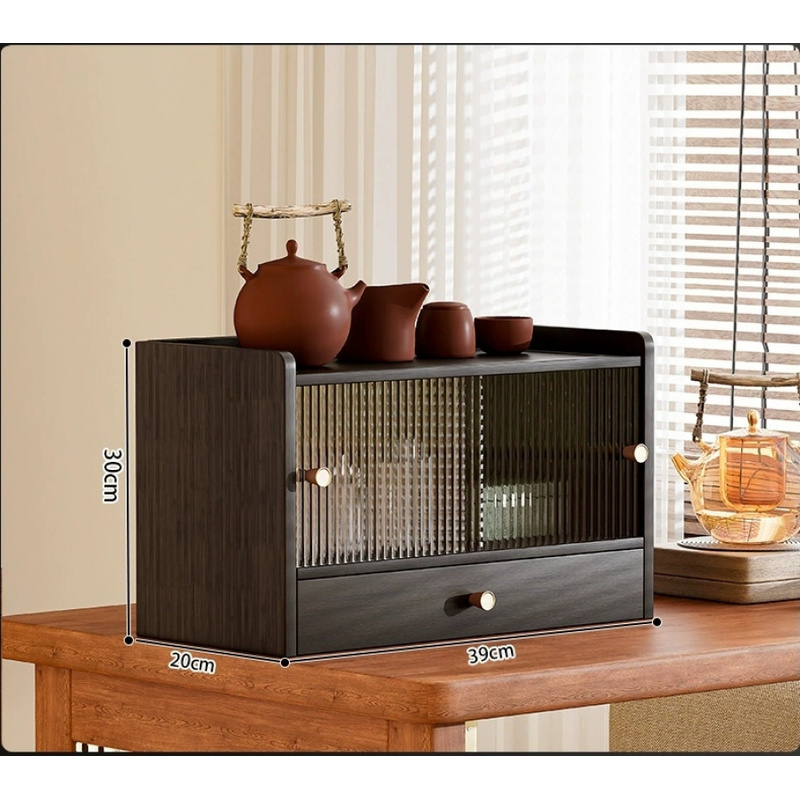 Bamboo Kitchen Countertop Stor - Desktop Organizer Bamboo ulasan dan harga