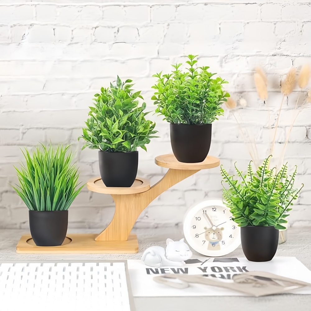 4pcs/set Mini Artificial Plant - Home Office Word ulasan dan harga
