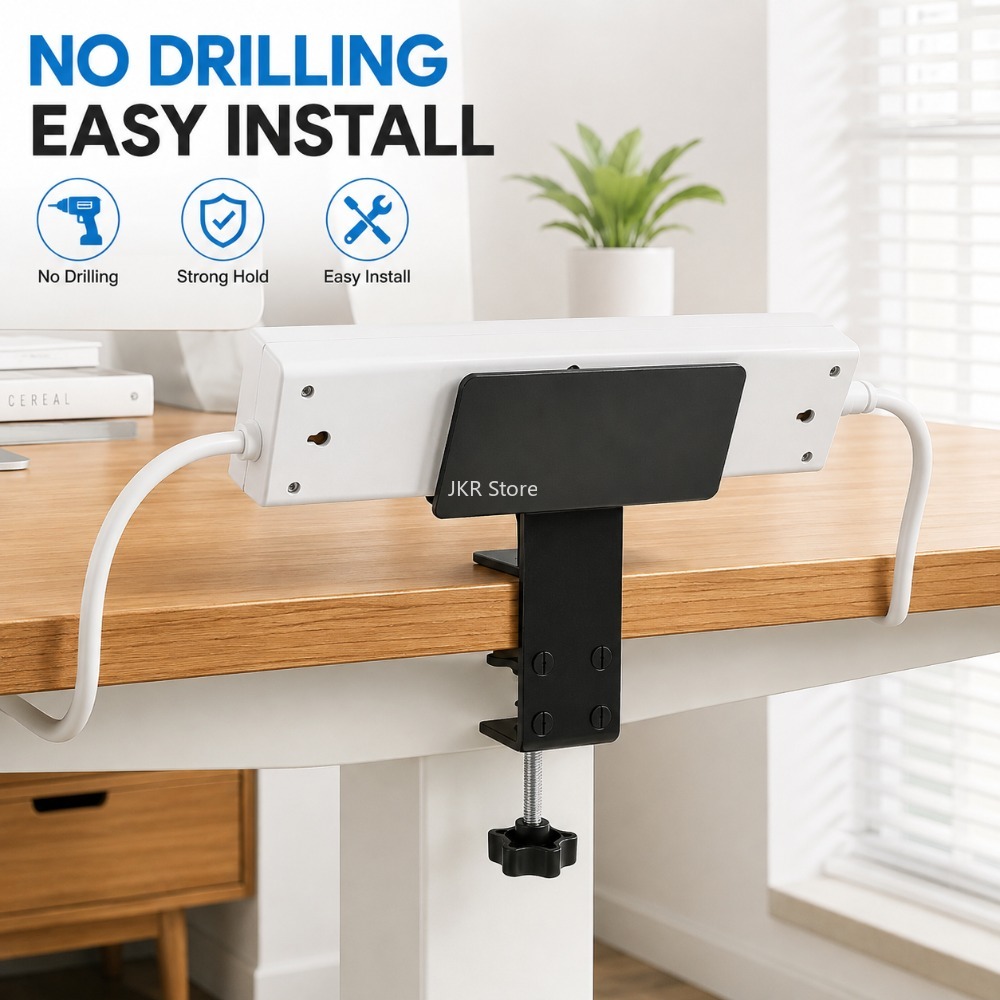 Under Desk Cable Organizer Tra - Power Strip Desk ulasan dan harga